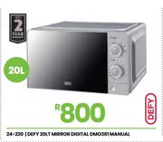 Defy 20Ltr Manual Mirror Digital Microwave Oven DMO381 24-220