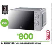 Defy 20L Manual Mirror Digital Microwave DMO381 24-220