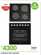 Univa 4 Plate Oven + Hob U336B 21-480