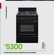 Univa 60cm 4 Burner Gas Stove UG016 21-550