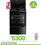 Defy 4 Plate Stove DSS694 21-024