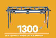 3 Burner Gas Boiling Table Stove 21-407