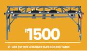 4 Burner Gas Boiling Table Stove 21-408