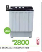 Defy 9Kg T/T WHT Washing Machine DTT169 22-321
