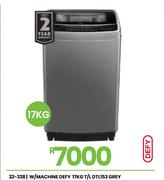 Defy 17Kg Washing Machine T/L DTL153 (Grey) 22-328