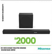 Hisense 480W Home Theatre Soundbar 23-823