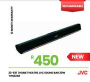 JVC 20W Home Theatre Sound Bar THN324B 23-831