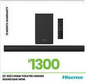 Hisense 140W Home Theatre Sound Bar 23-822