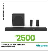 Hisense 540W Home Theatre Sound Bar 23-689