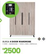 Bursa 4 Door Wardrobe 1-259