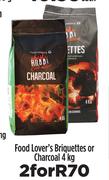 Food Lover's Briquettes Or Charcoal-2x4kg