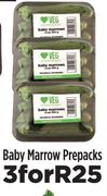 Baby Marrow Prepacks-For 3