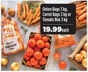 Onion Bags 3kg, Carrot Bags 3kg Or Tomato Bags 3kg-Each