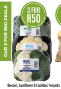 Broccoli, Cauliflower & Caulibroc Prepacks-For 3