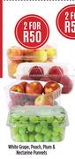 White Grape, Peach, Plum & Nectarine Punnets-For 2