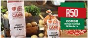 One Potato Pocket 7kg & One Onion Bag 3kg-Combo