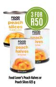 2Food Lover's Peach Halves Or Peach Slices-3x825g