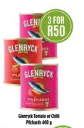 2Glenryck Tomato Or Chilli Pilchards-3x400g