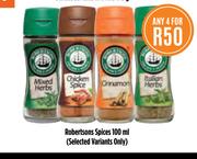 Robertsons Spices-4x100ml