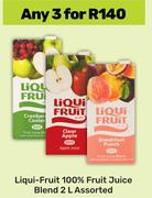 Liqui Fruit 100% Fruit Juice Blend Assorted-For Any 3 x 2L