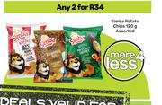 Simba Potato Chips Assorted-For 2 x 120g