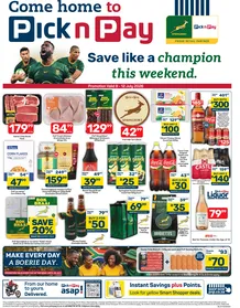 Pick n Pay Gauteng, Mpumalanga, Limpopo. Free State, North West & Northern Cape : Save Like A Champion This Weekend (09 July - 12 July 2026)