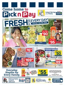 Pick n Pay Gauteng, Mpumalanga, Limpopo, Free State, North West & Northern Cape : Fresh For Every Day (20 April - 26 April 2026)