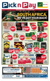 Pick n Pay Gauteng, Mpumalanga, Limpopo, Free State, North West & Northern Cape : Rugby Weekend Specials (06 November - 09 November 2025)