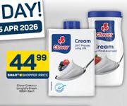 Clover Cream Or Long Life Cream-500ml Each