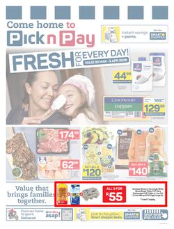 Pick n Pay Gauteng, Mpumalanga, Limpopo, Free State, North West & Northern Cape : Weekly Specials (30 March - 05 April 2026), page 1