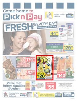 Pick n Pay Gauteng, Mpumalanga, Limpopo, Free State, North West & Northern Cape : Weekly Specials (30 March - 05 April 2026), page 1