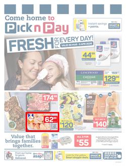 Pick n Pay Gauteng, Mpumalanga, Limpopo, Free State, North West & Northern Cape : Weekly Specials (30 March - 05 April 2026), page 1