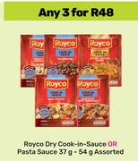 Royco Dry Cook In Sauce Or Pasta Sauce Assorted-For 3 x 37g-54g
