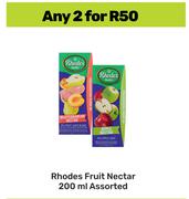 Rhodes Fruit Nectar Assorted-For 2 x 200ml