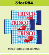Trinco Tagless Teabags-For 3 x 100s