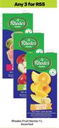 Rhodes Fruit Nectar Assorted-For 3 x 1L