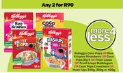 Kellogg's Coco Pops Or Rice Krispies Strawberry Or Coco Pops Big 5 Or Froot Loops-2 x340g,350g,400g 