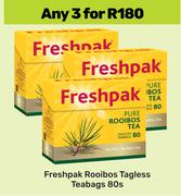 Freshpak Rooibos Tagless Teabags-For 3 x 80s