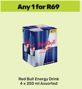 Red Bull Energy Drink Assorted-4 x 250ml