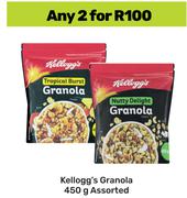 Kellogg's Granola Assorted-For 2 x 450g