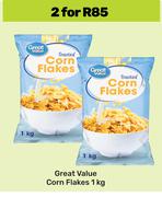 Great Value Corn Flakes-For 2 x 1Kg