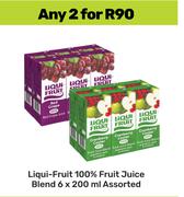 Liqui Fruit 100% Fruit Juice Blend Assorted-For 2 x 6 x 200ml
