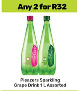 Pleazers Sparkling Grape Drink Assorted-For 2 x 1L