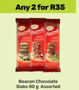 Beacon Chocolate Slabs Assorted-For 2 x 80g