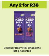 Cadbury Dairy Milk Chocolate Assorted-For 2 x 80g