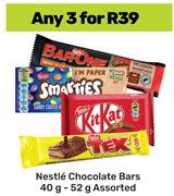 Nestle Chocolate Bars Assorted-For 3 x 40g-52g