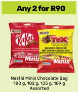Nestle Minis Chocolate Bag Assorted-For 2 x 180g, 182g, 135g, 189g