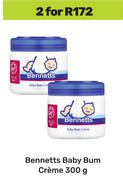 Bennetts Baby Bum Creme-For 2 x 300g