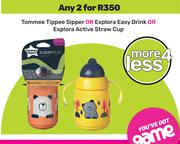 Tommee Tippee Sipper Or Explora Easy Drink Or Explora Active Straw Cup-For 2