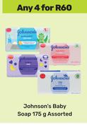Johnson's Baby Soap Assorted-For 4 x 175g